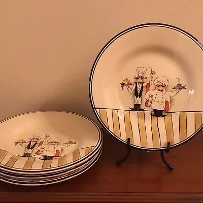 Set Of 4: HD Designs Le Chef Dinner Plates~Retired • $33.95