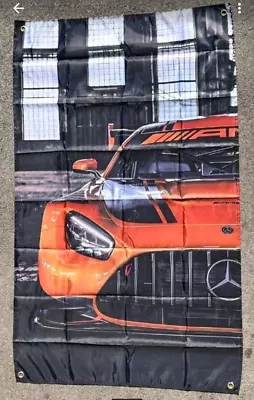 Mercedes Benz AMG GT BLACK SERIES Flag/Banner/Goods/Advertising/Mural • $25.57