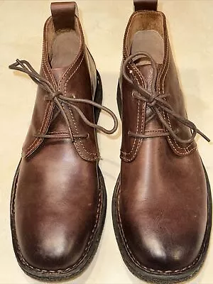 Born ‘harrison’ Mens Brown Leather Lace Up Chukka Boots Size 10m $135 • $59.88