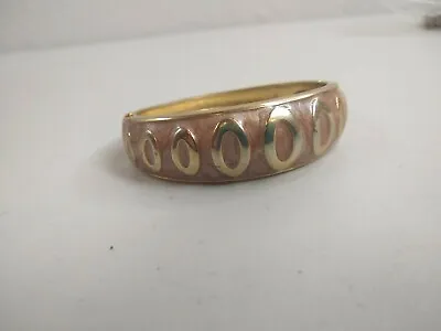 Vintage Clamper Enamel Bracelet Asymmetrical  • $7.50