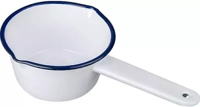 Falcon Enamel Milk Pan White 14cm 1ltr Retro • £8.99