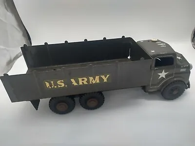 Vintage Marx Lumar US Army Carrier Transport Truck Pressed Steel 1950's • $55