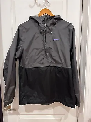 PATAGONIA Torrentshell H2No Men's Gry/Black Pullover Rain Coat Jacket Size M • $125