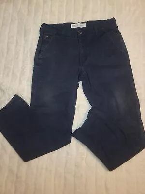 Mens Signature Levi Strauss S67 Athletic Dark Blue Pants 32x32 Tech Pocket Flex • $5