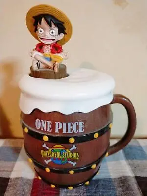 $61 • Buy Universal Studios Japan One Piece Luffy Mug & Bottle Cap Figure Limited Edition
