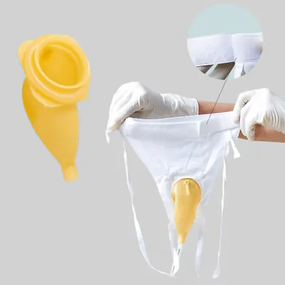 Newest Incontinence Male Briefs Urine Leg Bag Silicone Urine Collector With Tube • $16