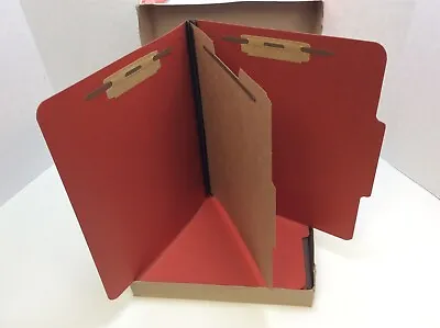 Pendaflex Classification Folders Letter Earth Red 1 Divider 4 Fast 10/BOX • $19.99