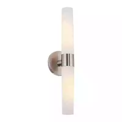 Kira Home Duo 21  Modern Wall Sconce With Frosted Opal Glass Shades For Bathroo • $25.31