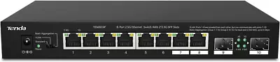 Tenda TEM2010F 10 Ports 2.5G Multi-Gigabit Unmanaged Switch 2 SFP Ports VLAN • £119.98