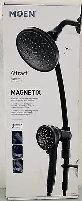 Moen Attract Magnetix 28586BL Matte Black Finish 6 Setting CombinationHandshower • $99.99