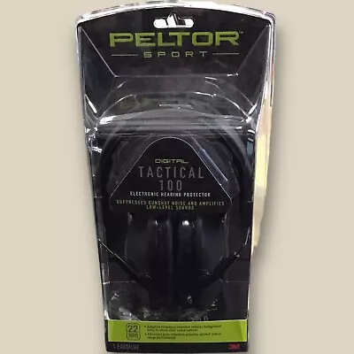 Peltor Sport Digital Tactical 100 Black Electronic Hearing Protection • $69