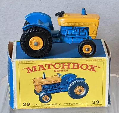 Vintage Matchbox Lesney 39 Ford Tractor VNM In Original Box • £32.99