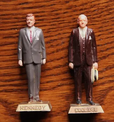 John F Kennedy & Calvin Coolidge Marx President Figures • $7.95