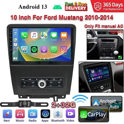 10.1  Car Stereo Radio Android 13.0 GPS Navi CarPlay For 2010-2014 Ford Mustang • $228.90