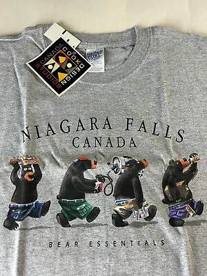 Vintage Cook Design Studios Canada Tee Shirt Beer Bear Essentials Niagara 90's • $18.99