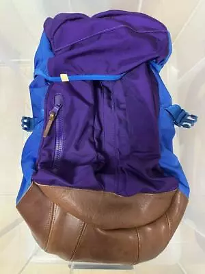 Visvim Ballistic Backpack Purple Blue Nylon Leather Bag - Unused Authentic • $1004