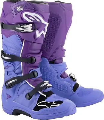 Alpinestars Tech 7 Mens MX Offroad Boots Double Purple/White • $375.39