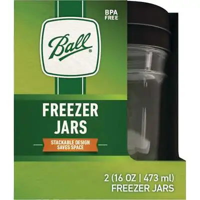$16.36 • Buy Ball Pint Freezer Jar (2-Pack) 1440080103 Ball 1440080103 16 Oz. 014400801037
