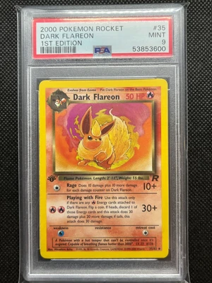 $0.99 • Buy PSA 9 1st Edition Dark Flareon Team Rocket Set - Pokemon Card [2000] SCRATCHED
