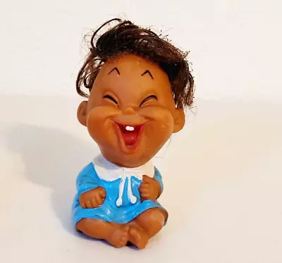 Vintage Moody Cuties Laughing Showing Teeth Rubber Doll Taiwan 3.5  • $7.99