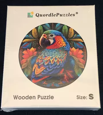 Quordle Wooden Jigsaw Puzzle PARROT 60-110 Pieces NEW • $4.99