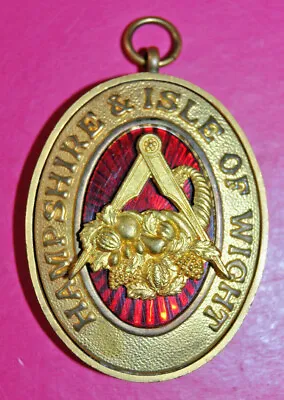£15 • Buy Hampshire & Isle Of Wight Past Provincial Grand Steward Masonic Collar Jewel   *
