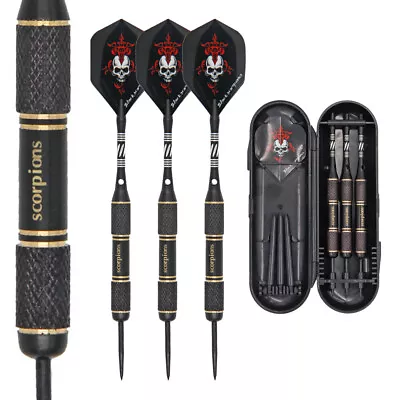 26g Professional DARTS SET Dart Stems FlightsSteel Tip Case+3 Extra Shafts • $18.29