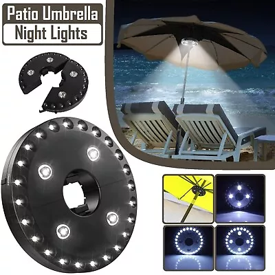 Patio Umbrella Light With 3 Brightness Mode 28 LED Lights Outdoor Camping Use • $17.99