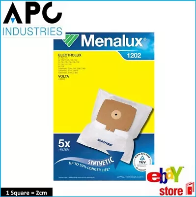 Genuine Menalux Vacuum Bags Suits: Electrolux ( Pack Of 5 ) Part #t09b 1202 • $12.45