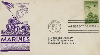 US 929 FDC Armed Forces Marine Corps Anderson • $2.50