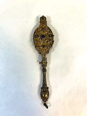 Antique Victorian Gilt Cased Jeweled Folding Lorgnette Glasses • $15.50