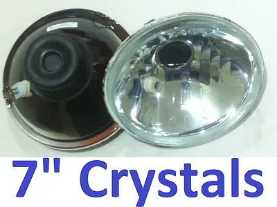 $52.25 • Buy 1pr 7  Crystal Beam Lights Ford F100 F150 F250 F350 Bronco Pick Up Headlights
