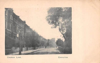 CHURCH LANE CHARLTON LONDON SE7 UNDIVIDED BACK POSTCARD C.1900'S • £5