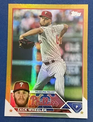 2023 Topps Series 2 Zach Wheeler #511 Gold Foil Philadelphia Phillies • $1.99