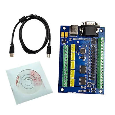 DC 12-24V 500MA CNC MACH3 USB 5 Axis 100KHz CNC Smooth Stepper Motion Controller • £28.91