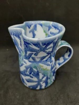 Janice Tchalenko Dartington Pottery Rare Delphinium Pattern Studio Pottery Jug • £49.99