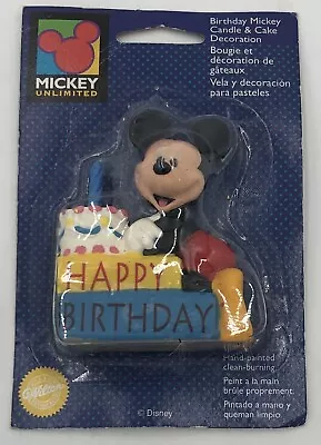 1996 Wilton Disney Mickey Unlimited Mickey Mouse Birthday Candle Brand NEW • $12.99