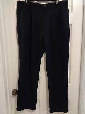 Men's HAGGAR EXPANDABLE WAIST BLACK Pants 38x32 • $7.99