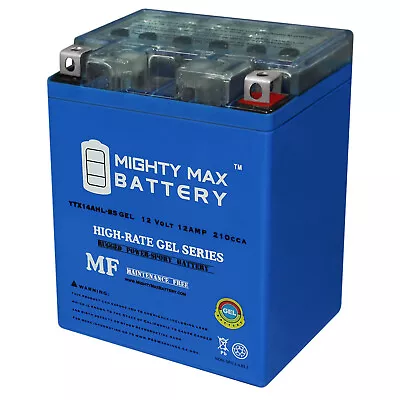 Mighty Max YTX14AHL Gel Battery Replacement For Kawasaki KLR650 1987-2014 • $54.99