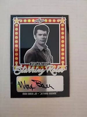 Max Baer Jr /10 Black Autograph Card 2021 Leaf Pop Century Beverly Hillbillies  • $59.99