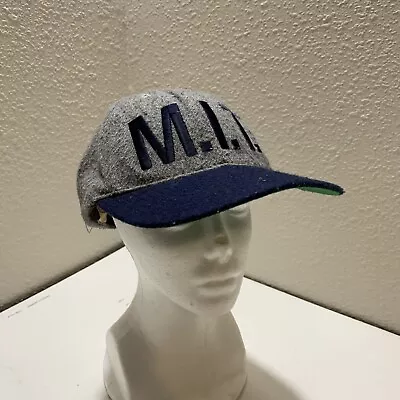 Vintage MIT Wool Snapback Hat Massachusetts Institute Of Technology Broner USA • $38