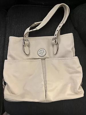 Kim Rogers Purse Shoulder Tote Multi Pocket Beige  • $6.95