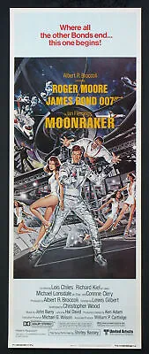 Moonraker Roger Moore As James Bond Richard Kiel 1979 Insert Rolled • $295