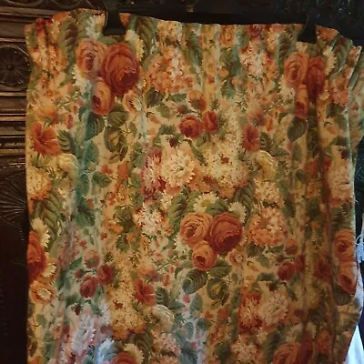 £70 • Buy Sanderson Floral Rose Curtains