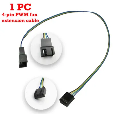 12  4 Pin PWM Connector Case Fan Extension Power Cable Cord For Computer PC • $3.80