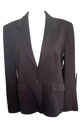 VERTIGO PARIS MADE IN FRANCE Dark Brown Blazer Women Large One Button • $25