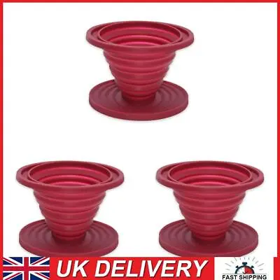 Collapsible Silicone Coffee Dripper Filter Reusable Foldable Cone Drip Cup • £11.99
