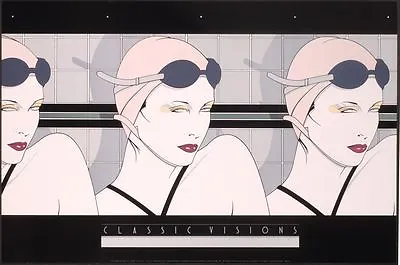 Patrick Nagel SWIMMERS Rare Lithograph Art Women Swimming Out Of Print New  • $41.99