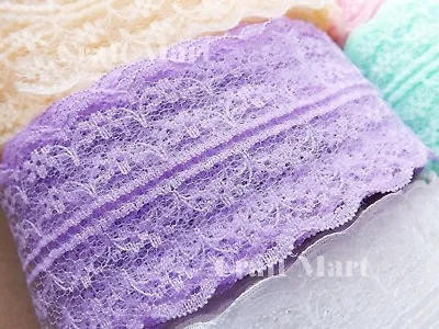 *37 Colours* Lace Ribbon Sewing Wrapping Craft Cake Trim Scrapbooking Diy Ivory  • £2.19