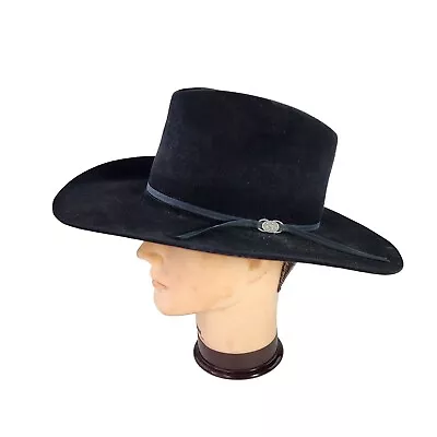 VTG Beaver Brand 5X Genuine Fur Felt Cowboy Hat Size 7 3/8 Sheepskin Sweat Hats  • $123.90